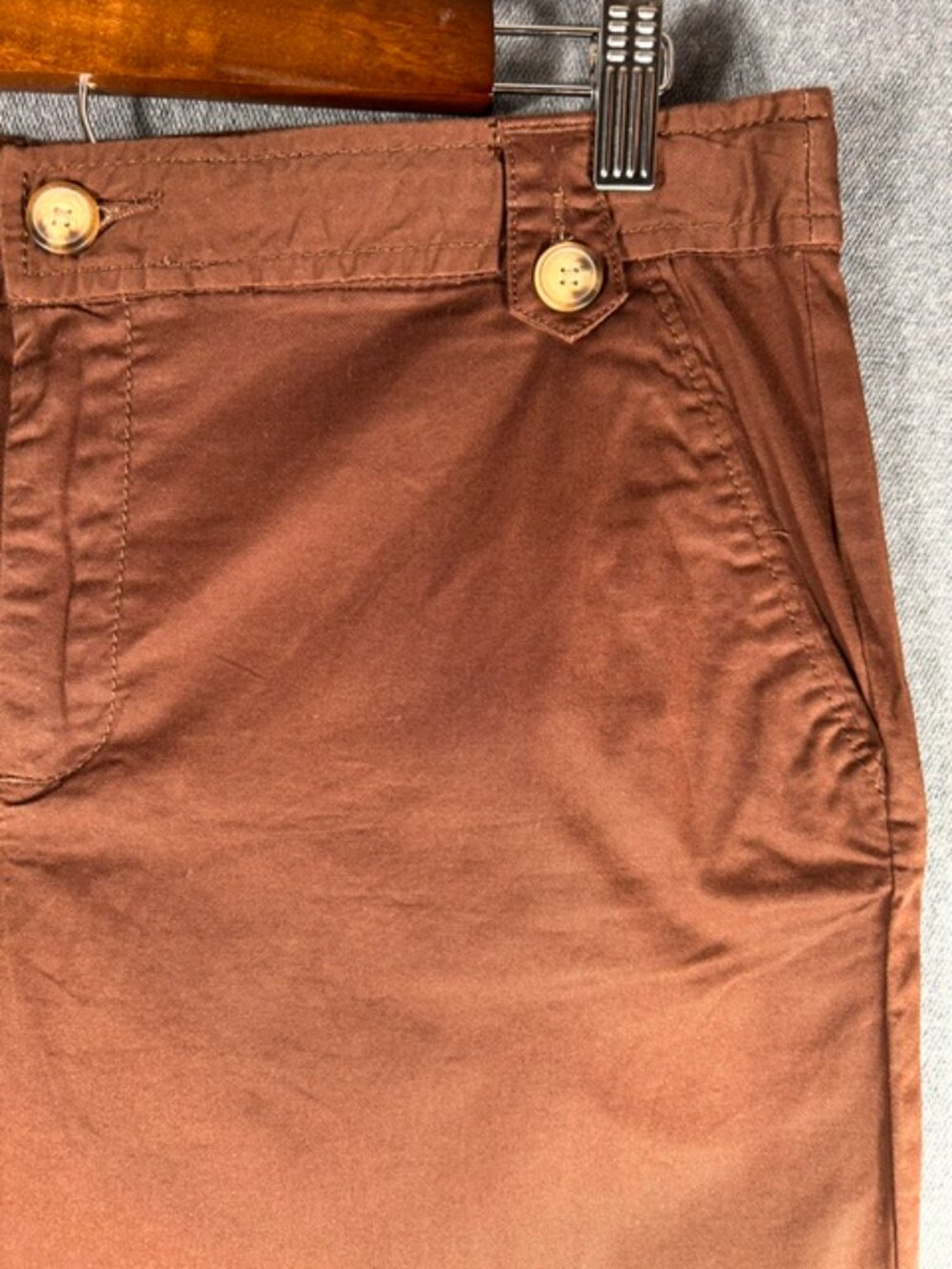 White Stag Womens Brown Lightweight Stretch Capri Pants. Size 10 New w/ Tags - Picture 3 of 9